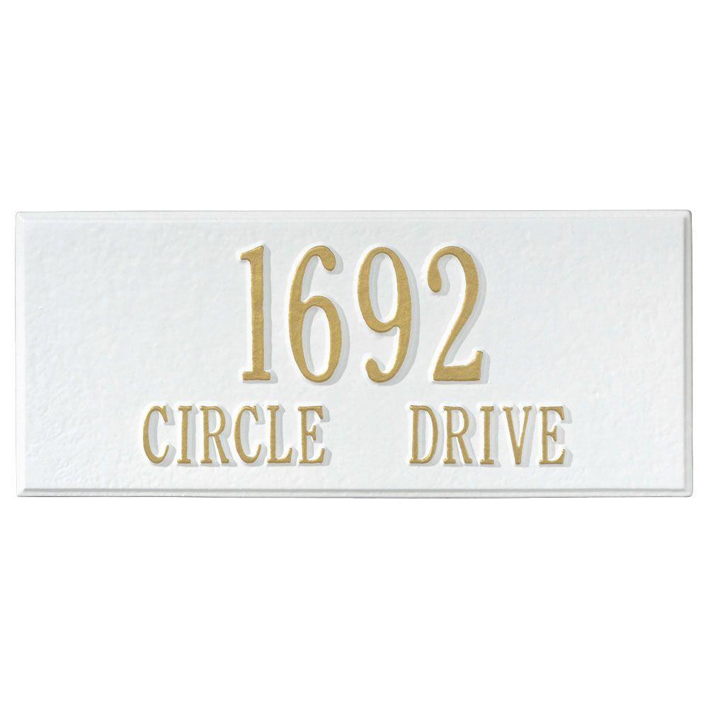 Whitehall Products Personalized White Mailbox Side Plaque 1425wg Whitehall Products Personalized White Mailbox Side Plaque