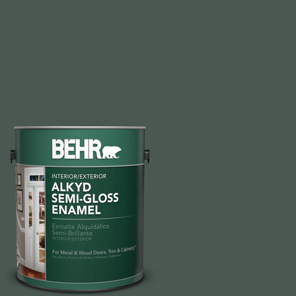 Alpine Trail Paint The Home Depot N420 7 Alpine Trail Semi Gloss Enamel Alkyd Interior