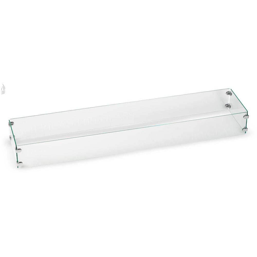 American Fire Glass Tempered Flame Guard For 60 In X 6 Tempered Glass Flame Guard For 60 In X 6 Linear Drop Fire Pit Pan
