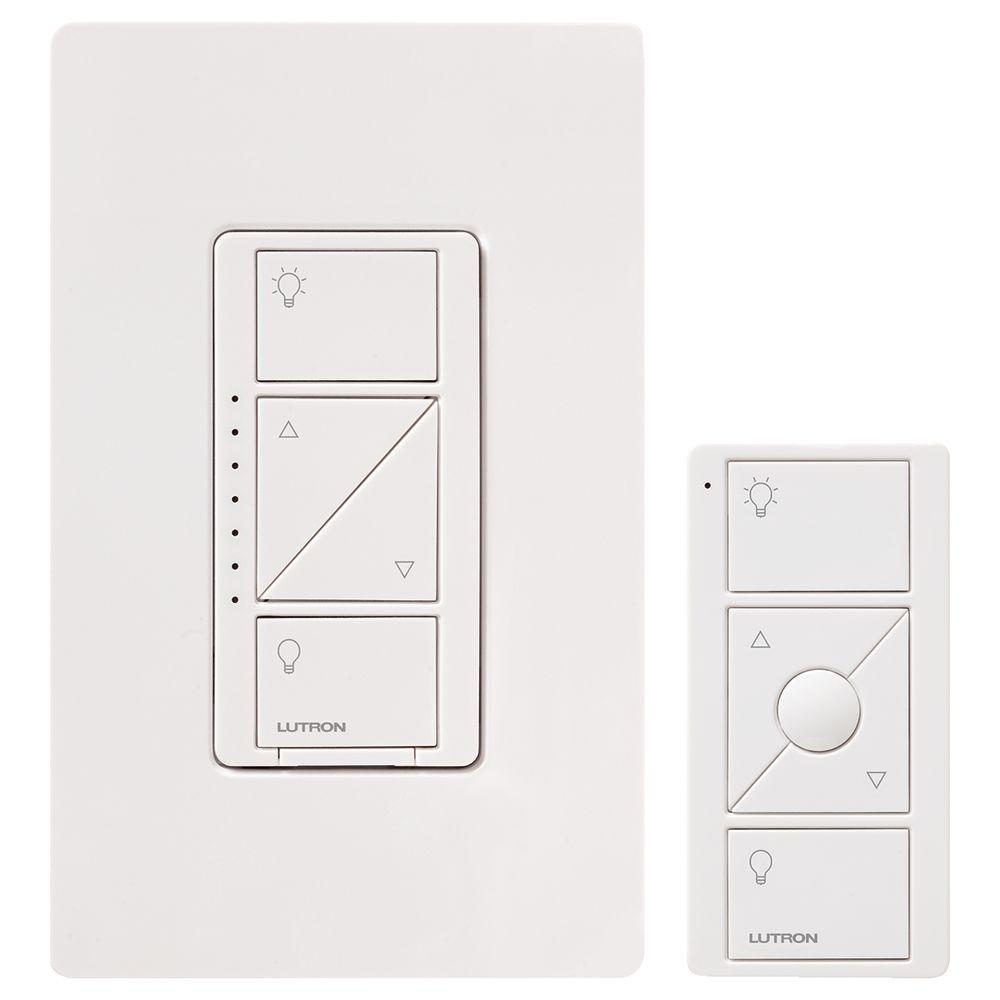 Lutron Caseta Wireless Smart Lighting Dimmer Switch and Remote Kit for Wall & Ceiling Lights