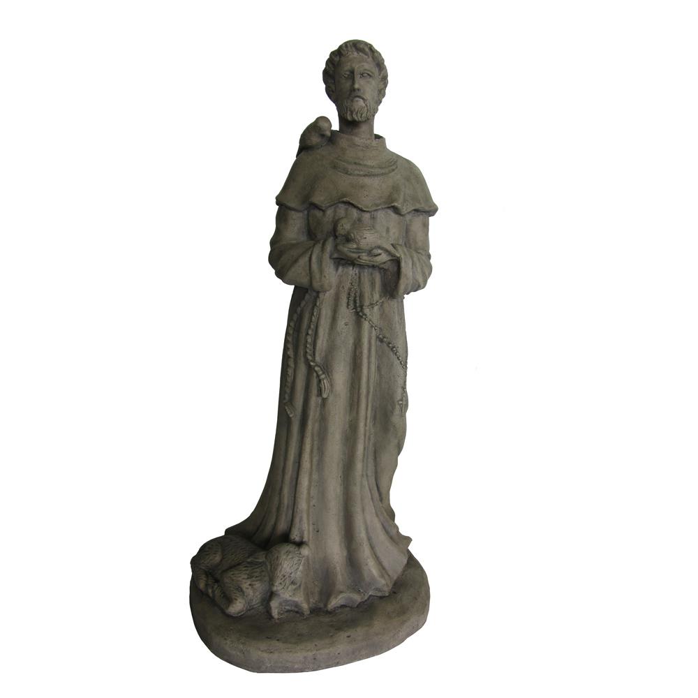Emsco Granite Color High Density Resin St Francis Statue 2231 1
