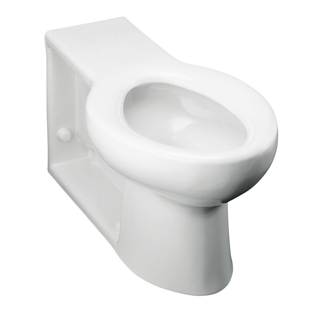 KOHLER Anglesey Elongated Toilet Bowl Only With Integral Seat In White ...