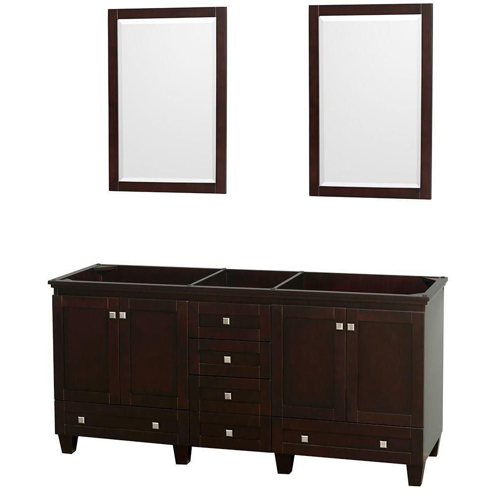 Wyndham Collection Acclaim 72 In Double Vanity Cabinet With 2