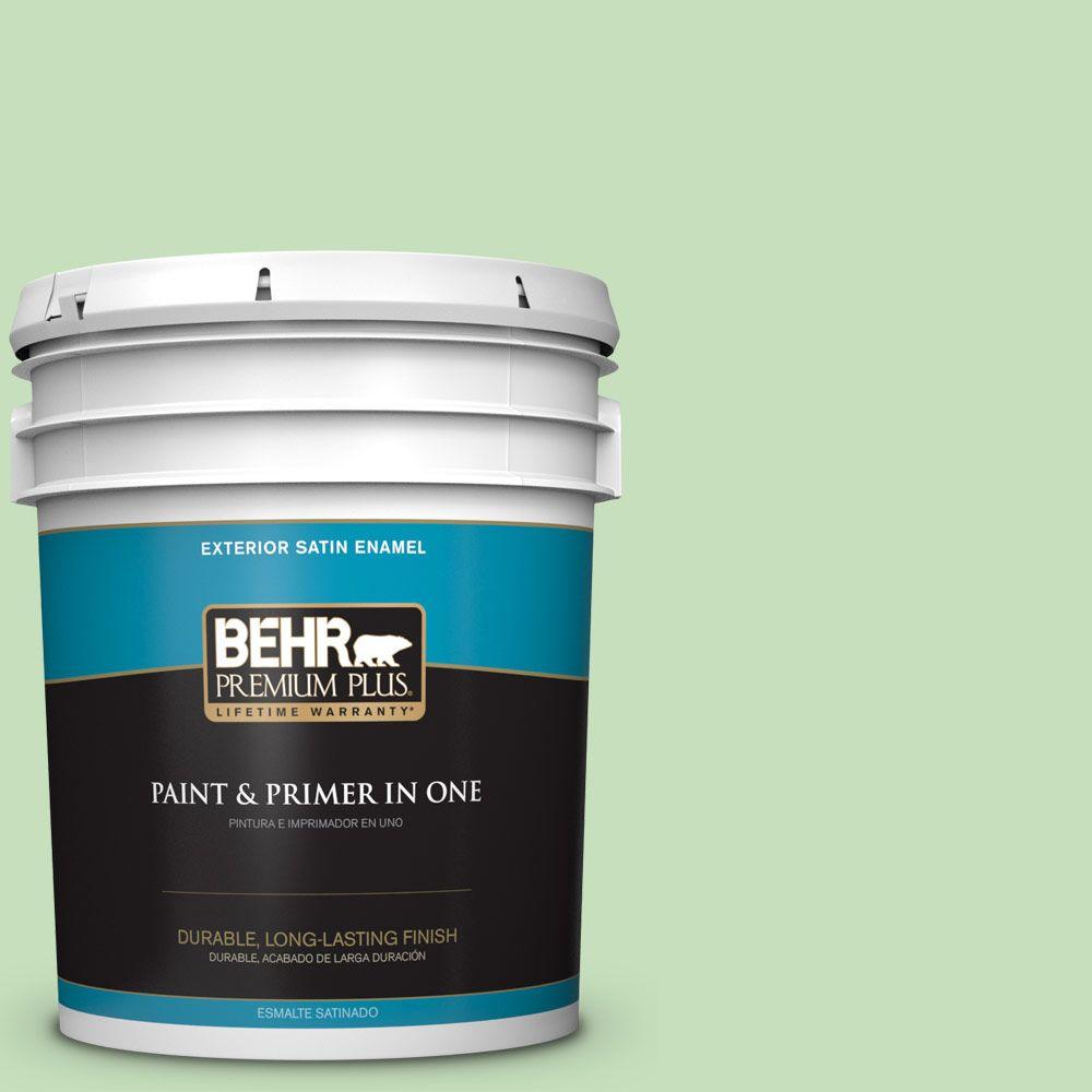 BEHR MARQUEE 5gal. S4204 Australian Jade Satin Enamel Exterior Paint