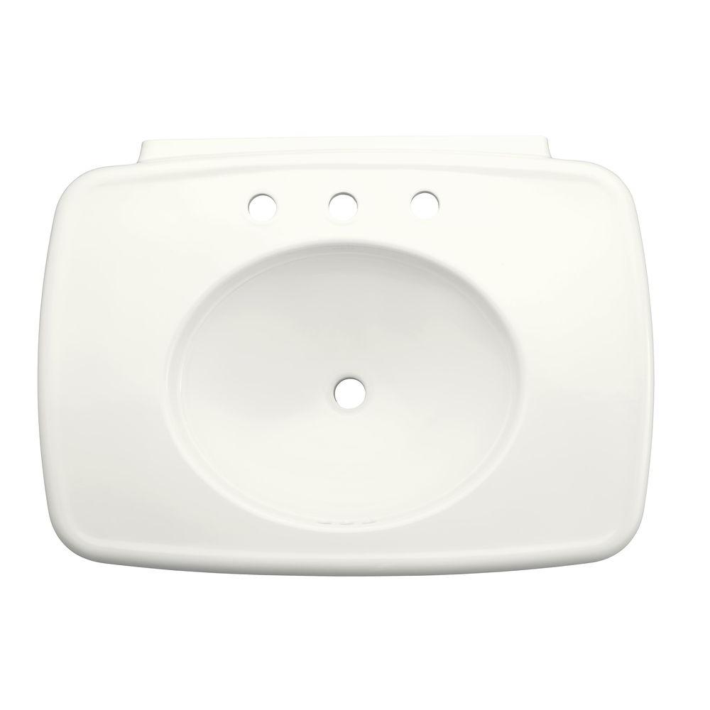 KOHLER Bancroft 5 in. Pedestal Sink Basin in WhiteK234840 The