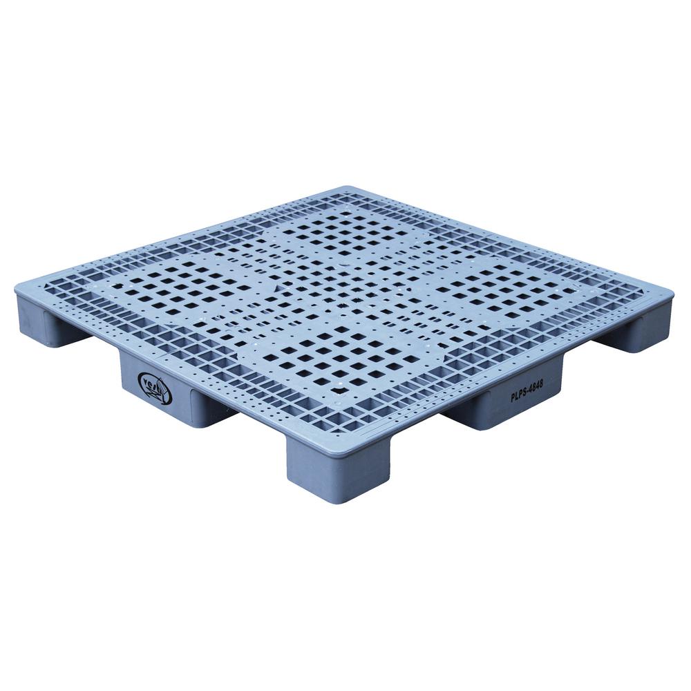 Vestil 48 in. x 48 in. x 5 in. Gray Plastic Pallet/SkidPLPS4848 The