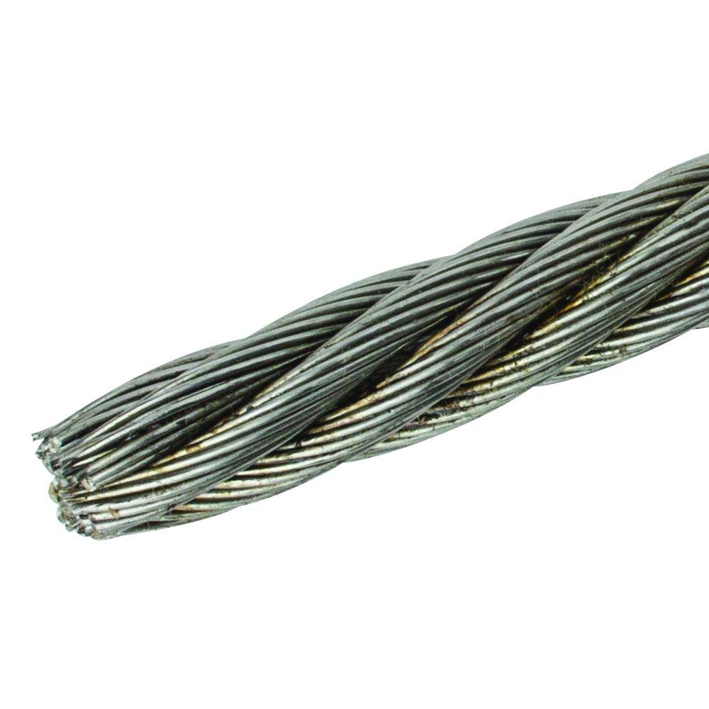 Everbilt 3/8 in. x 150 ft. Fiber Core Wire Rope809830 The Home Depot