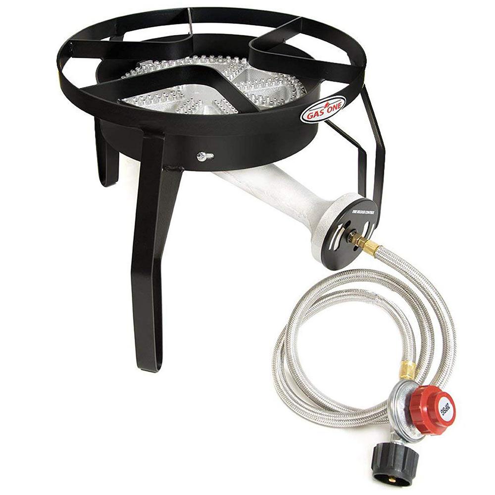 GASONE 65,000 BTU High Pressure Propane Burner Outdoor Cooker With 0 ...