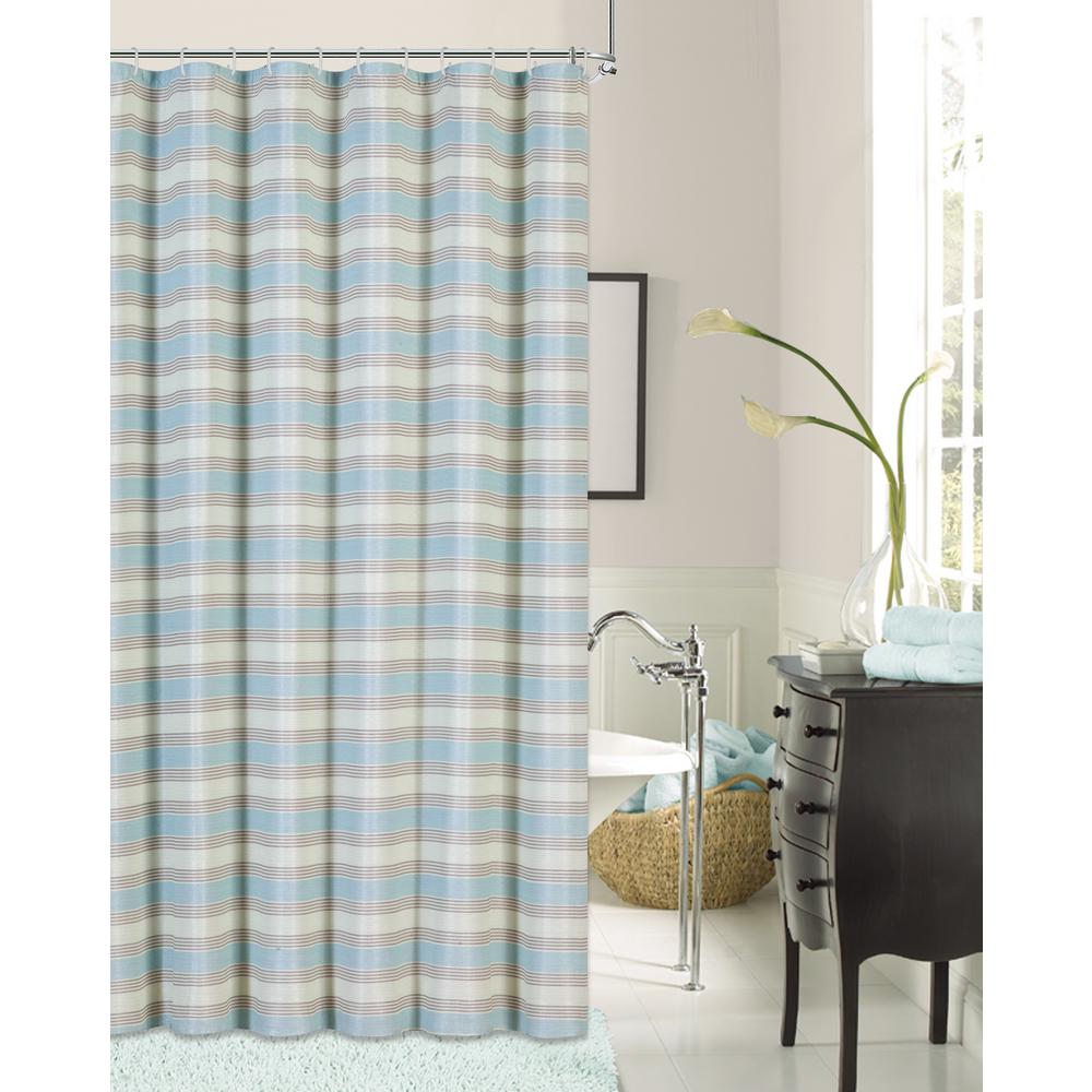 green shower curtain cloth