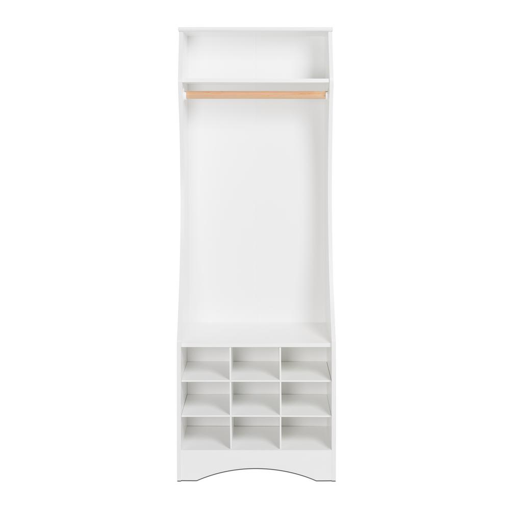 Prepac White Compact Wardrobe With Shoe Storage Wswx 1001 1 The