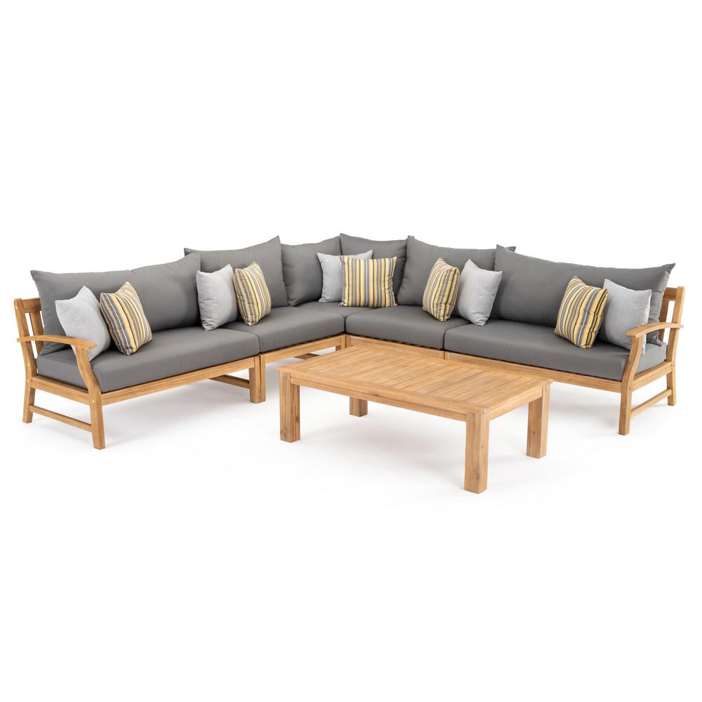 Arms Outdoor Sectionals Lounge Furniture The Home Depot Outdoor Lounge Furniture