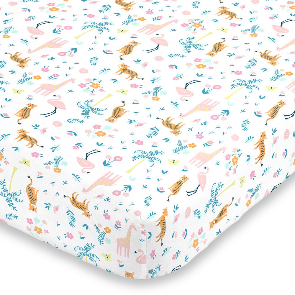 tropical crib sheet