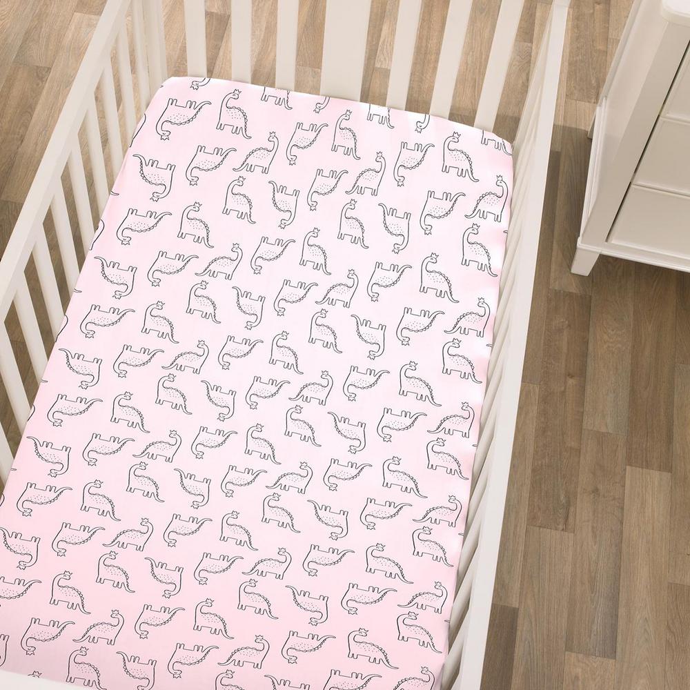 dinosaur fitted crib sheet