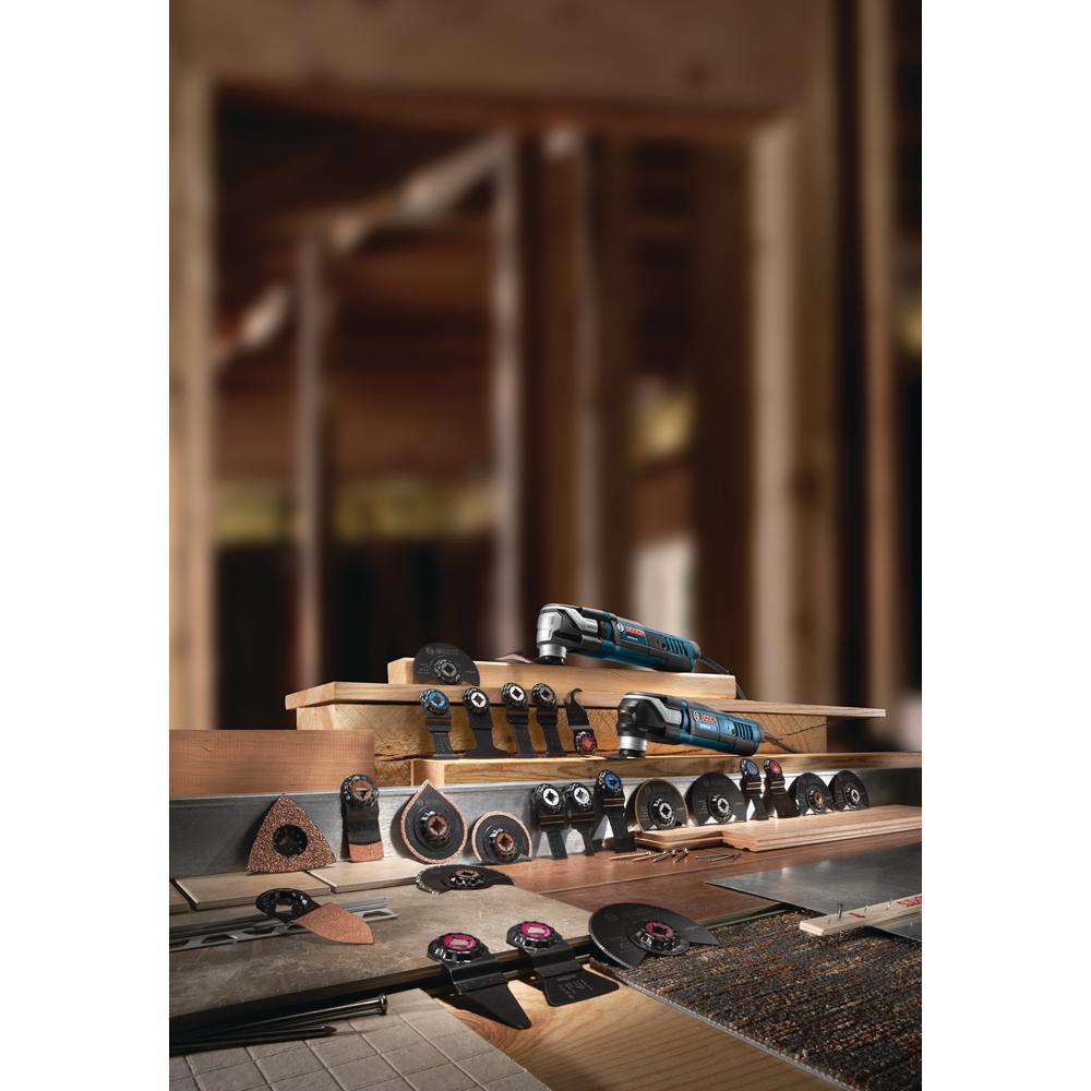 Bosch 5 5 Amp Corded Starlockmax Oscillating Multi Tool Kit With