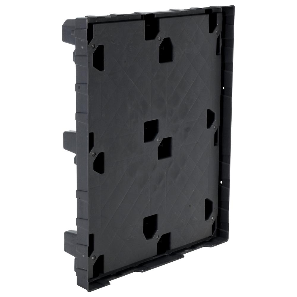 Vestil 48 In X 40 7 Gray Plastic Pallet Skid With Lip Gray Plastic Pallet