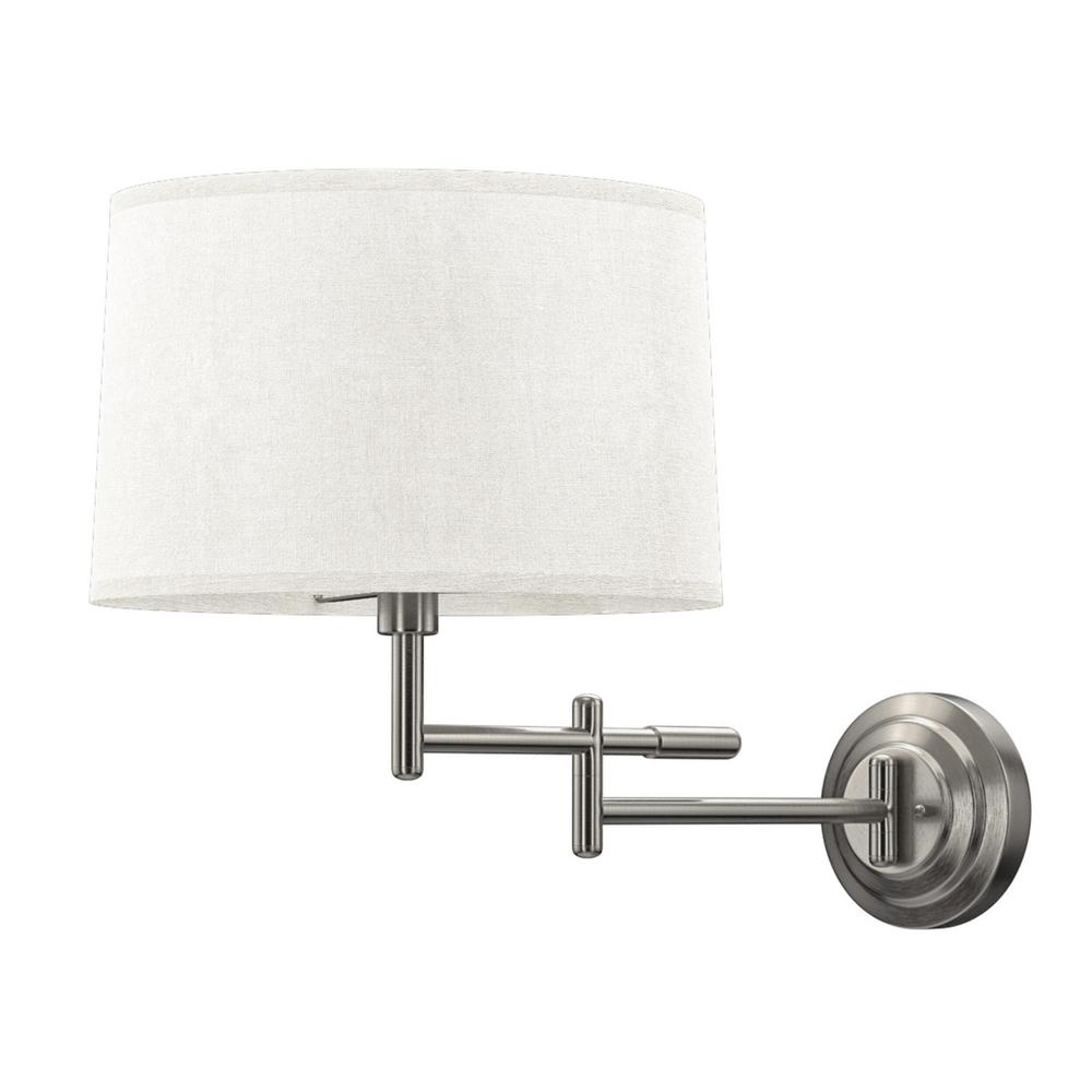 Kenroy Home Theta Brushed Steel Wall Swing Arm Lamp 20942bs The Depot - Swing Arm Wall Lamps Home Depot Kenroy Home Theta Brushed Steel Wall Swing Arm Lamp 20942bs The Depot - Swing Arm Wall Lamps Home Depot