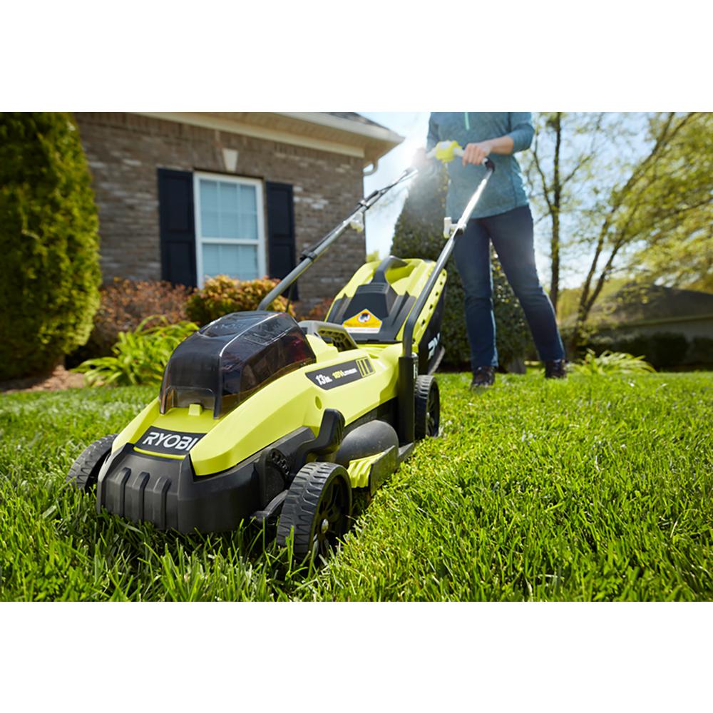 Ryobi 13-In Cordless Lawn Mowe...