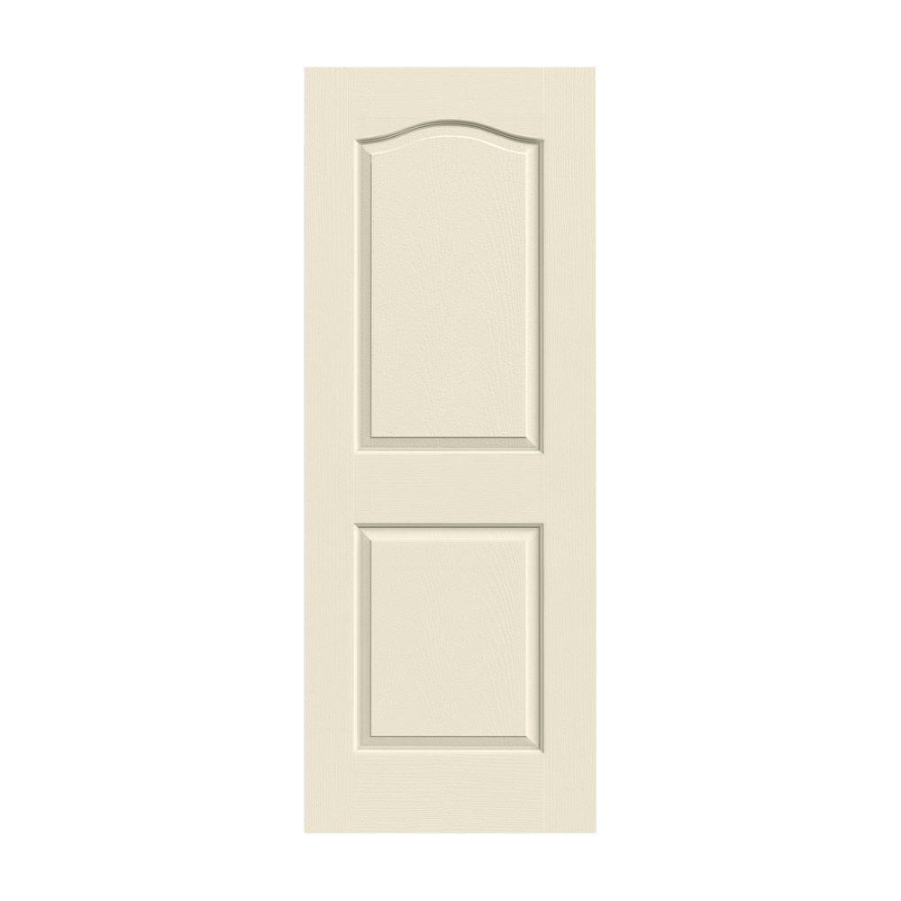 JELD-WEN 24 in. x 80 in. Camden Primed Textured Solid Core Molded ...