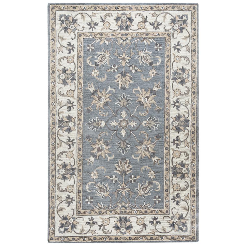 Rizzy Home Valintino Grey Border Hand Tufted Wool 5 Ft X 8 Area Rug Rizzy Home Valintino Grey Border Hand Tufted Wool 5 Ft X 8 Area Rug