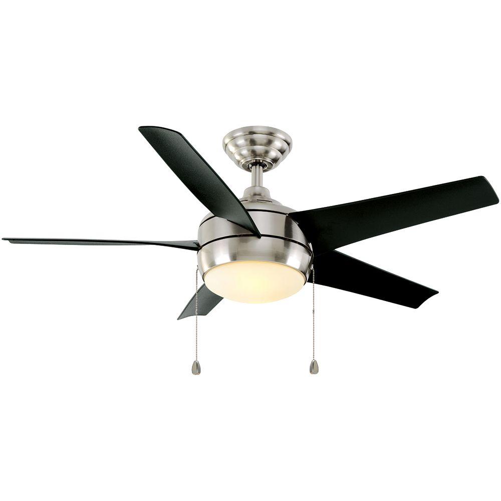 Home Decorators Collection Windward 44 In Indoor Brushed Nickel   Brushed Nickel Home Decorators Collection Ceiling Fans 51565 64 1000 