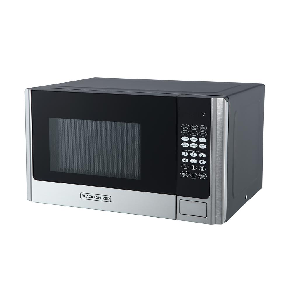 BLACK+DECKER 0.9 cu. ft. Countertop Digital Microwave in Stainless