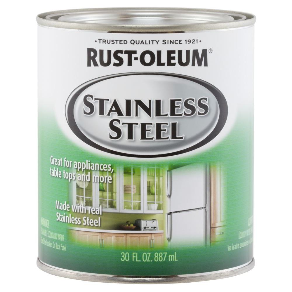 Rust Oleum Specialty 30 Oz Metallic Stainless Steel Interior