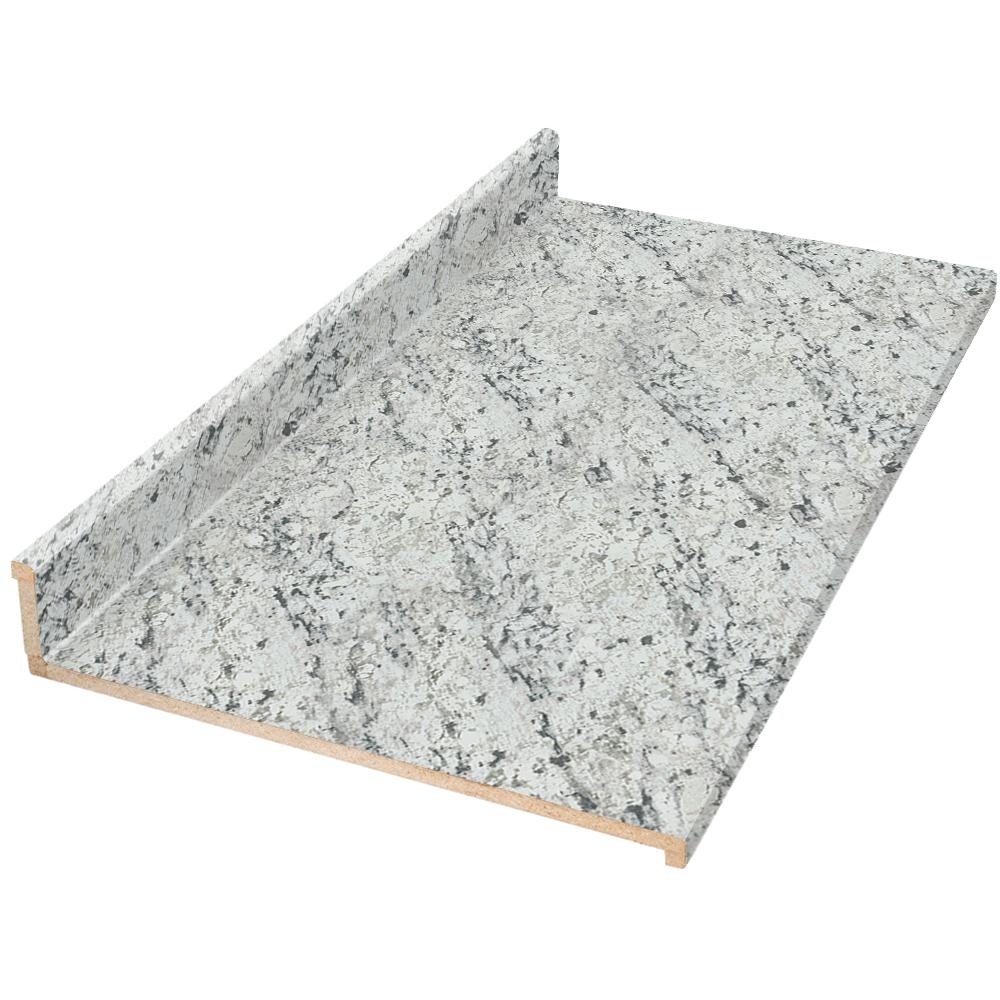 Hampton Bay 6 Ft Laminate Countertop In White Ice Granite With