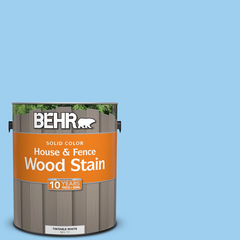 Behr 1 Gal P500 3 Spa Blue Solid House And Fence Exterior Wood P500 3 Spa Blue Solid House And Fence Exterior Wood Stain