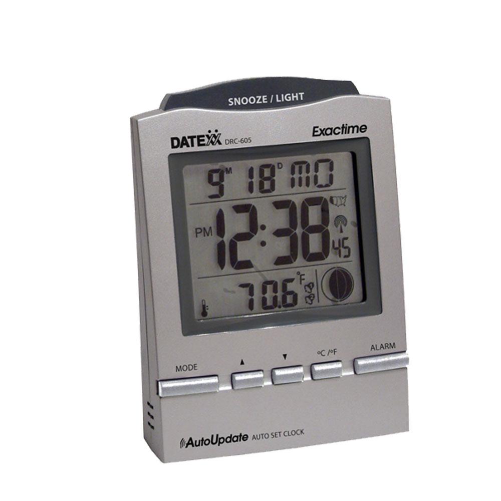 Date Radio Control Desk Alarm Clock With Month Day Moon Phase Date Radio Control Desk Alarm Clock With Month Day Moon Phase