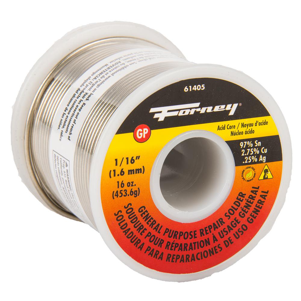 silver bearing acid core solder
