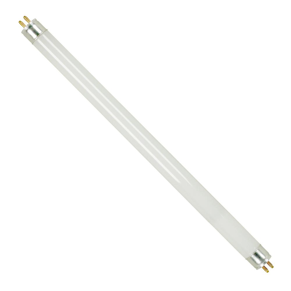6 pack 4100K Cool White - F4T5//CW 6 Straight Fluorescent Tube Light Bulb 4 Watt Triangle Bulbs T30003 6 Pack T5