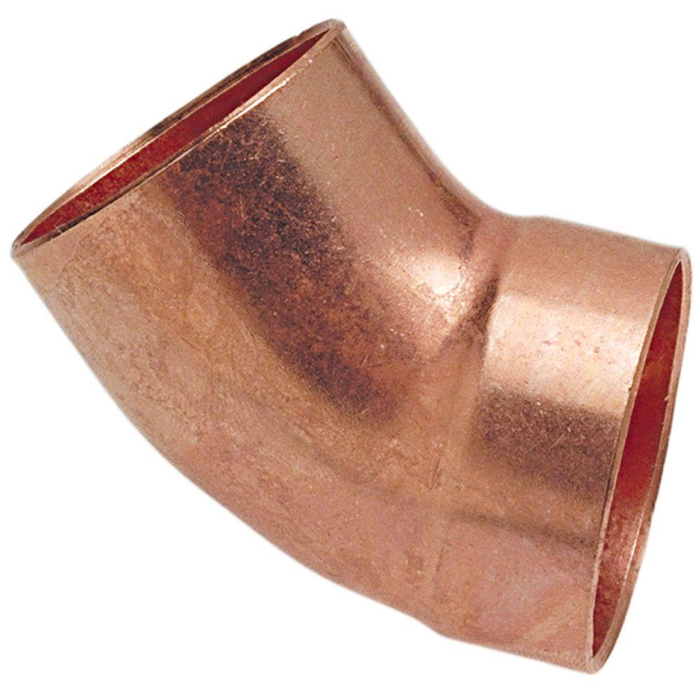 Everbilt 11/2 in. Copper DWV 45Degree FTG x Cup Street Elbow Fitting