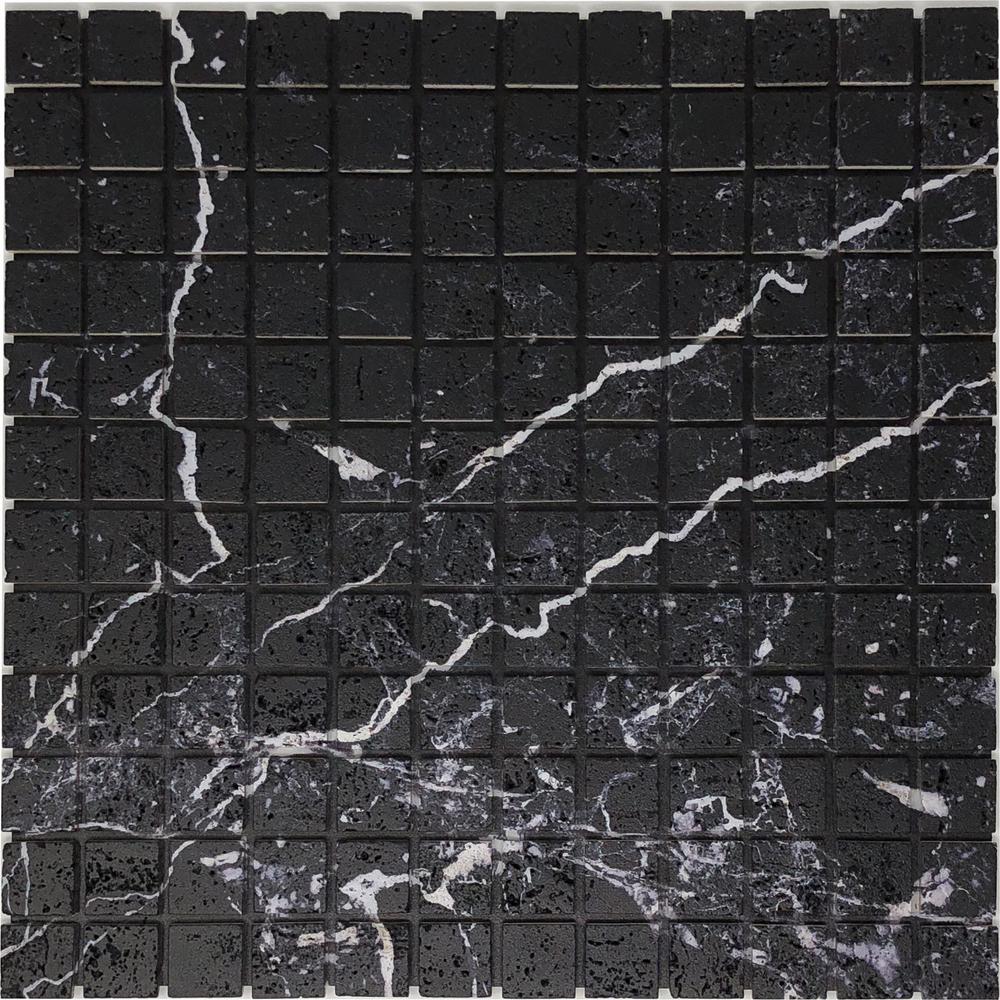 Black Travertine Tile Natural Stone The Home Depot Natural Stone L And Stick Mosaic Tile 8