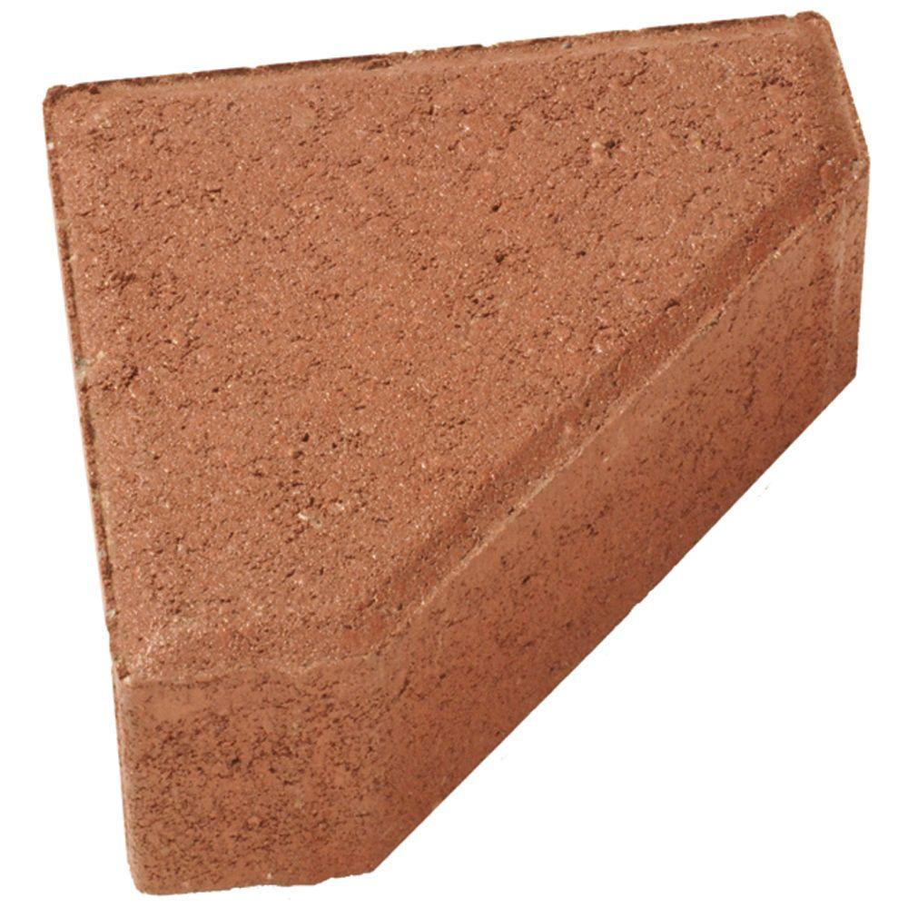 Basalite 1 5 8 In X 6 In Chili Pepper Red Concrete Arrowhead Paver The Home Depot