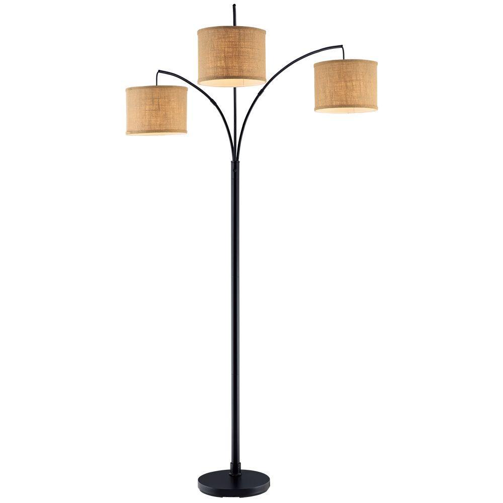 3 shade floor lamp