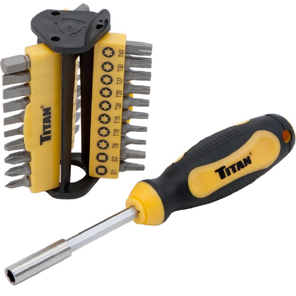 thumbnail image 2 of Titan 16091 11-Piece Offset Bit Driver Set - Hex Drive With Holder, Professional Tools 2 of 6