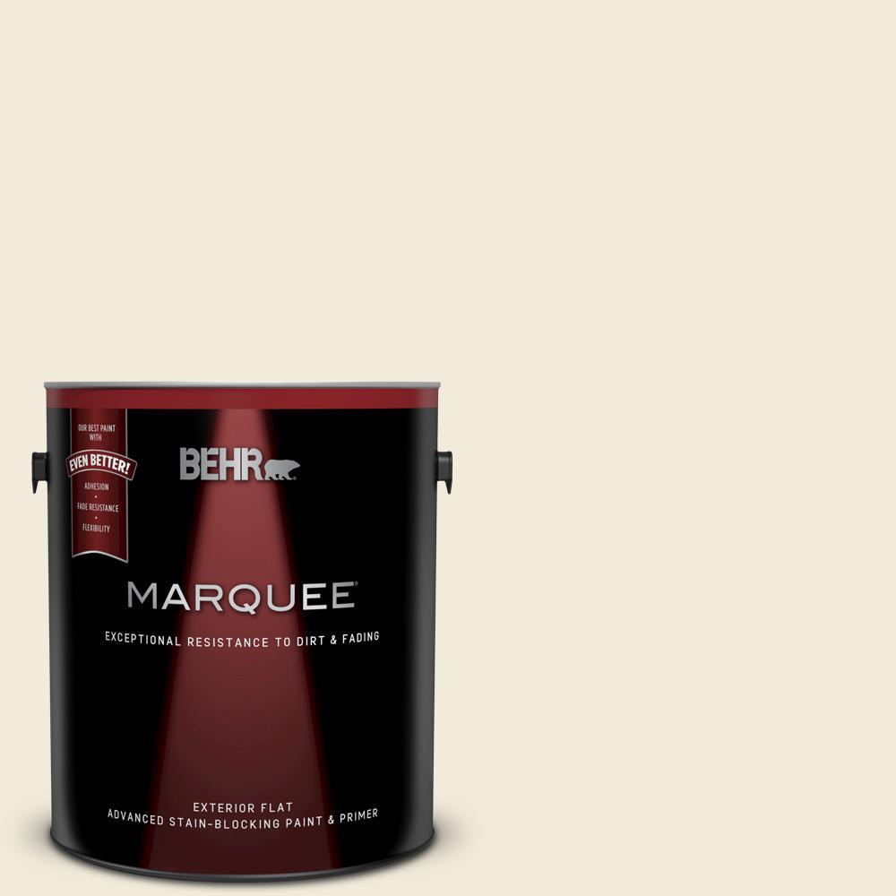 Behr Marquee 1 Gal Ppu7 13 Coastal Beige Flat Exterior Paint And Behr Marquee 1 Gal Ppu7 13 Coastal