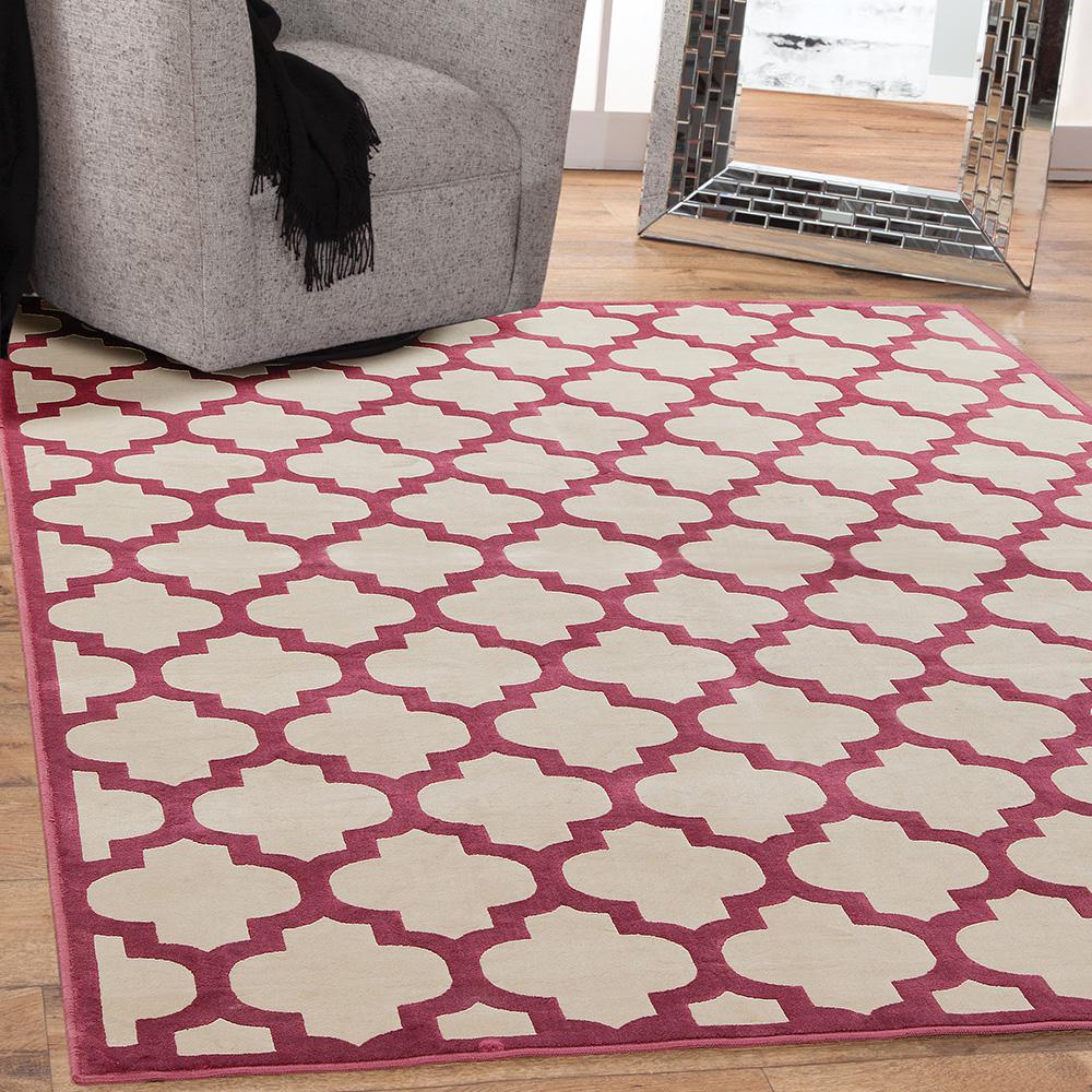 Sonoma Trellis Cranberry 5 Ft X 8 Area Rug 7051 5x8 The Home Sonoma Trellis Cranberry 5 Ft X 8 Area Rug