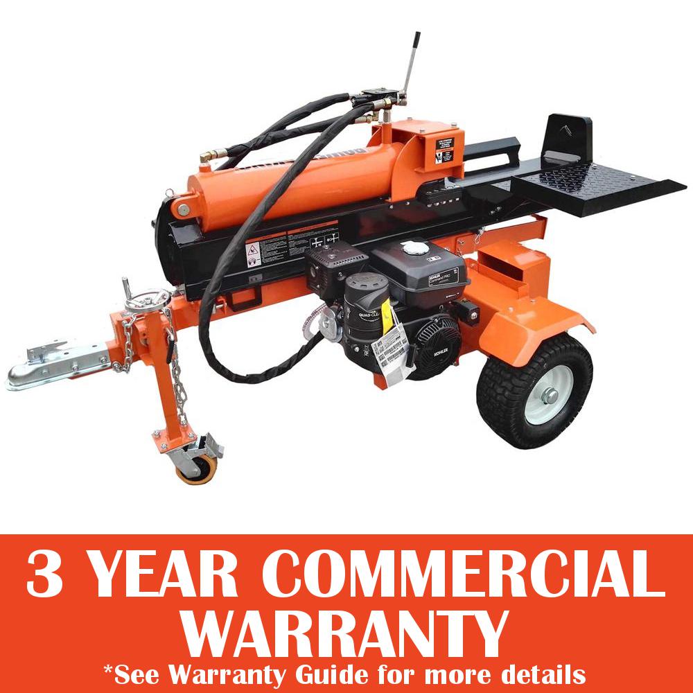 Power King 60Ton 14 HP Gas Horizontal/Vertical Log Splitter with