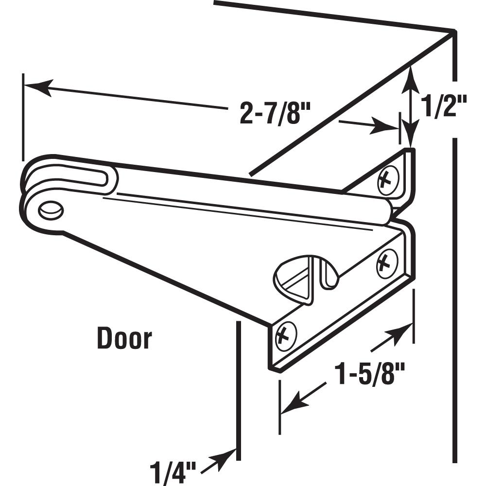 Prime Line 2 7 8 In Stamped Steel Zinc Plated Finish Screen Door