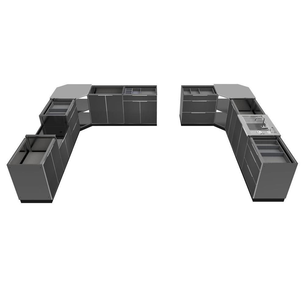 NewAge Products Stainless Steel Classic 9Piece 184x36x24 in. Outdoor