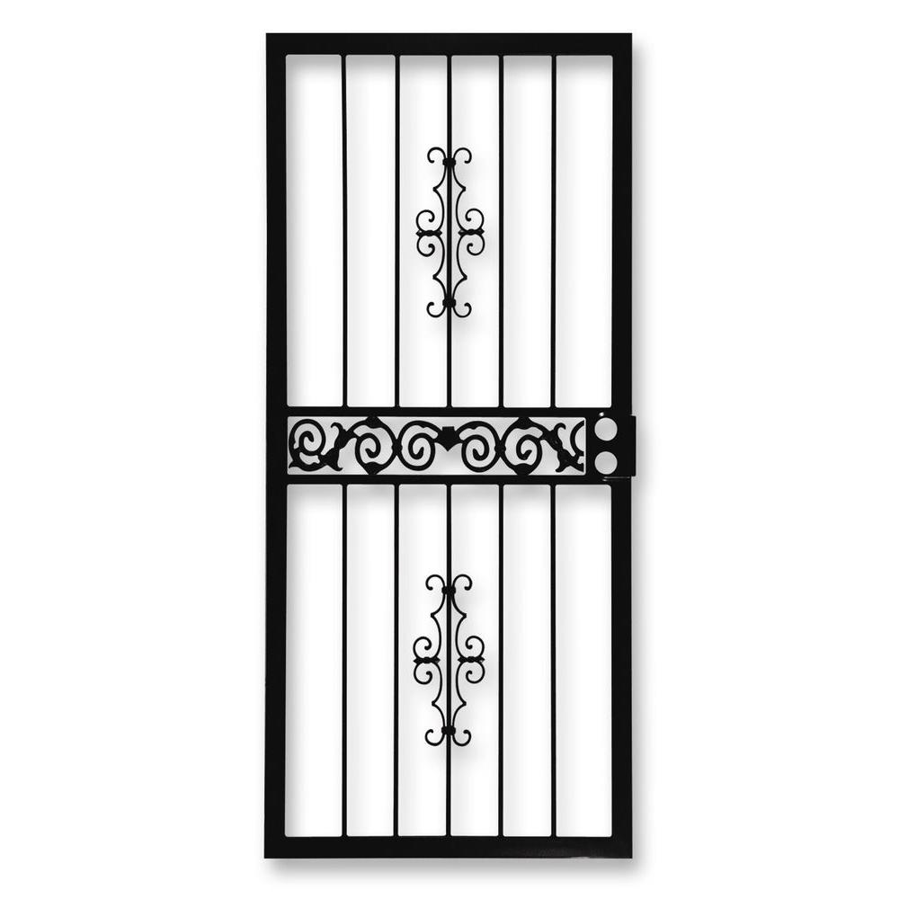Black Security Doors Exterior Doors The Home Depot
