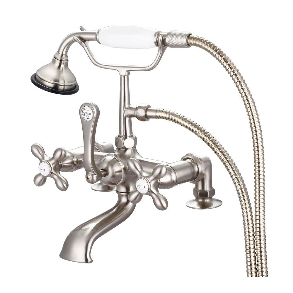 Water Creation 3 Handle Vintage Claw Foot Tub Faucet With