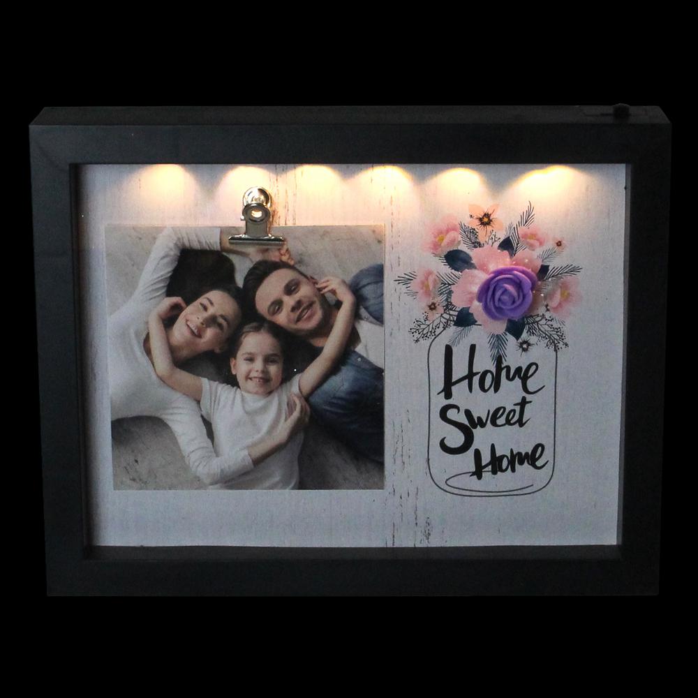 Northlight 4 In X 6 Black Matte Led Lighted Home Sweet Picture Frame With Clip 33912041 The Depot - Led Lighted Picture Frames Northlight 4 In X 6 Black Matte Led Lighted Home Sweet Picture Frame With Clip 33912041 The Depot - Led Lighted Picture Frames