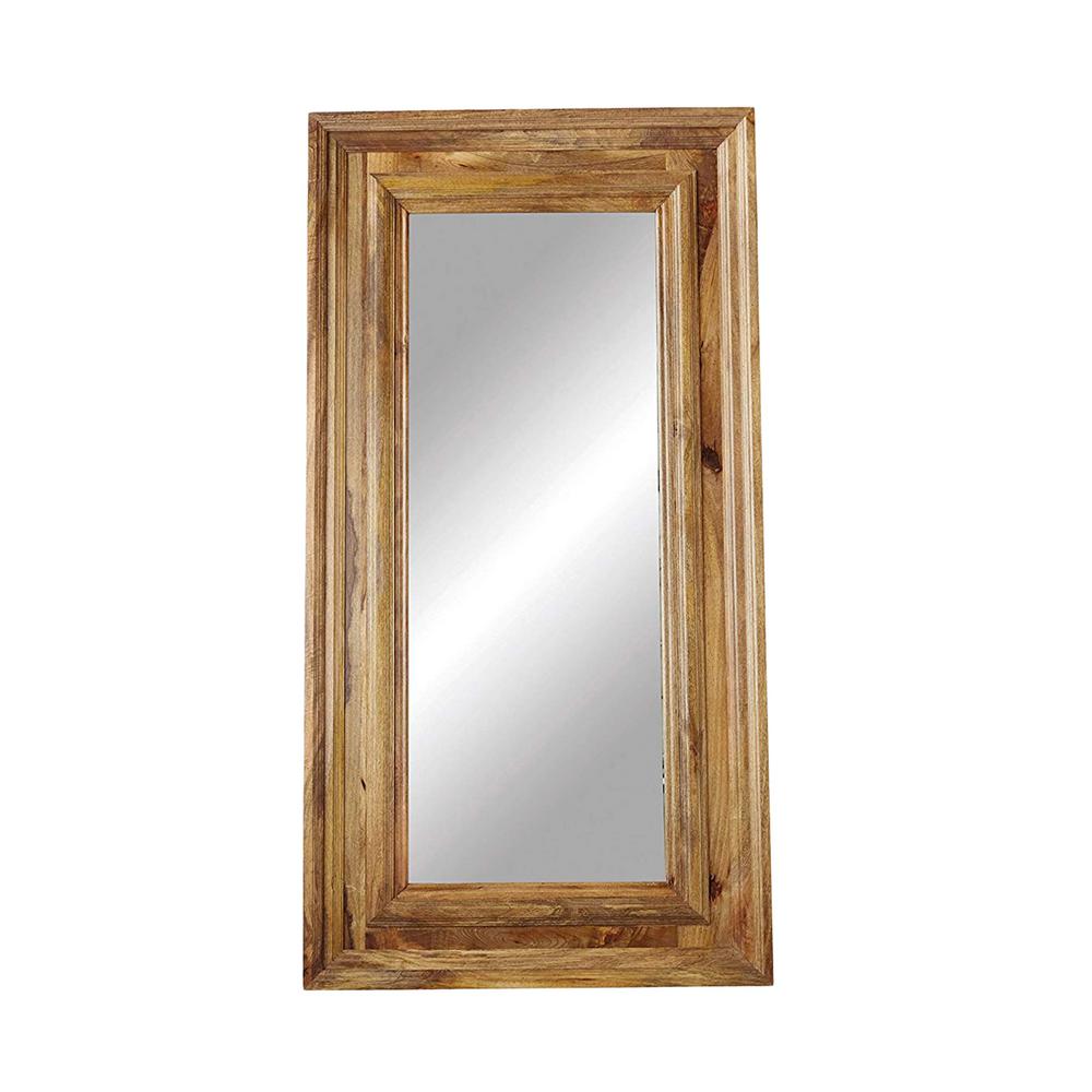 3r Studios Casual Country Mango Wood Framed Rectangle Brown Floor
