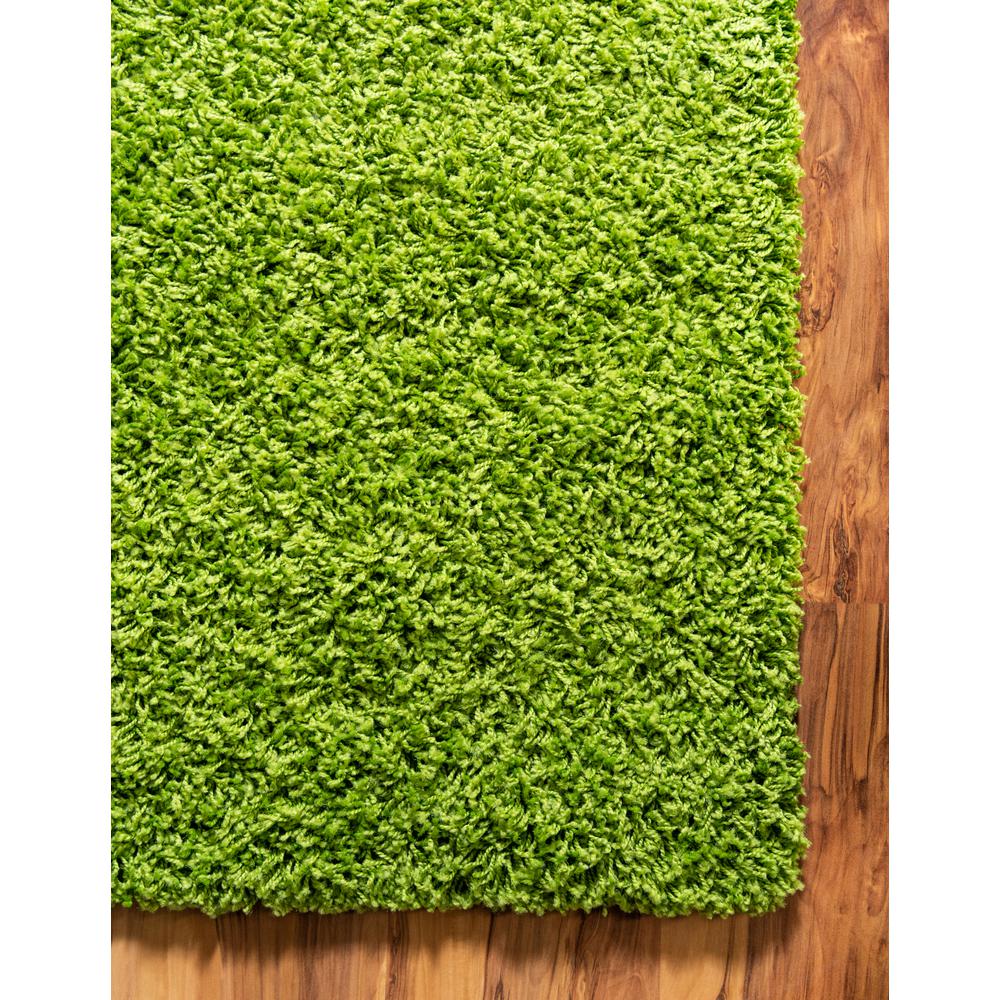 Unique Loom Solid Shag Grass Green 4 Ft X 6 Ft Area Rug 3127907