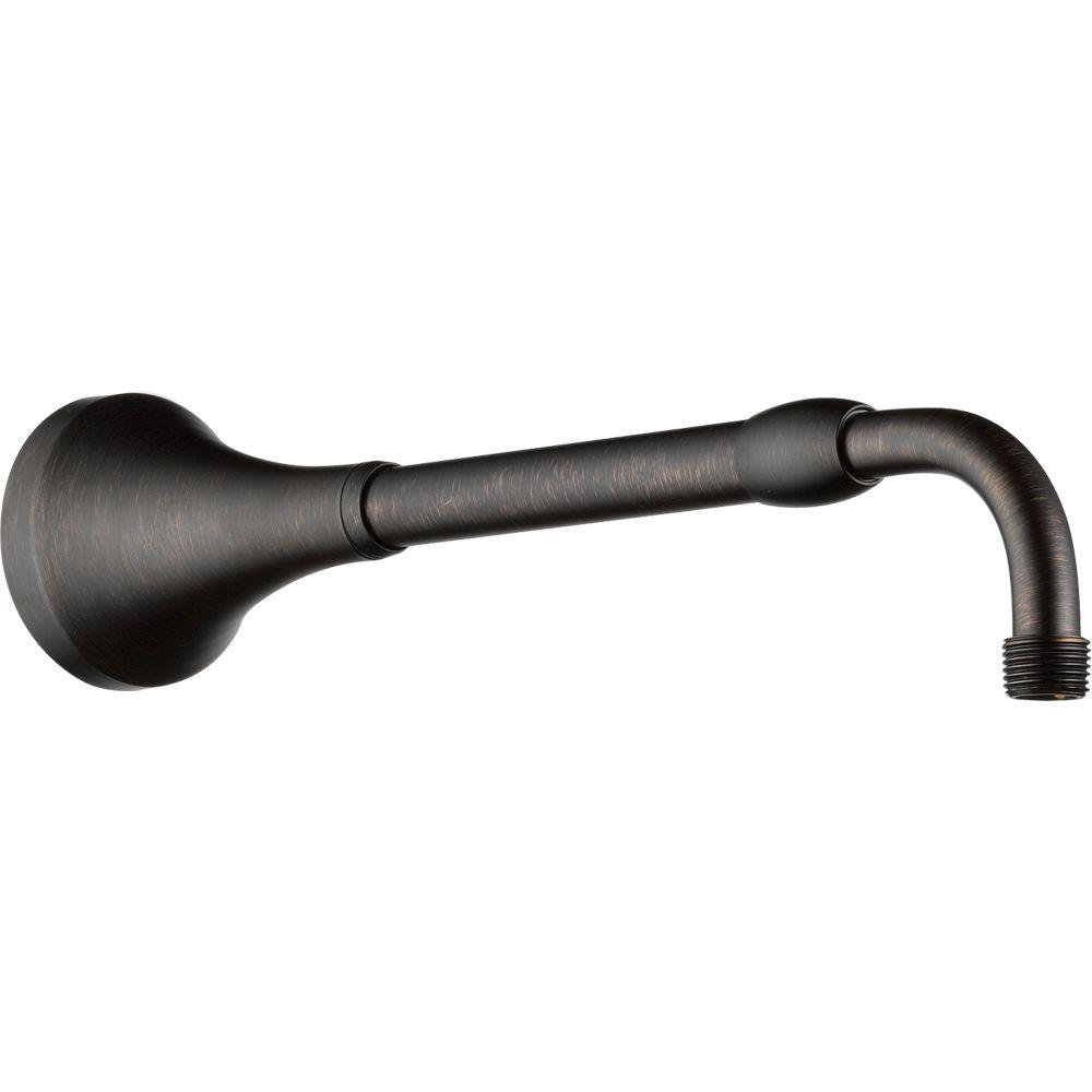 Delta Addison 16 In Shower Arm In Venetian Bronze RP61273RB The Home   Venetian Bronze Delta Shower Arm U6930 Rb 64 145 