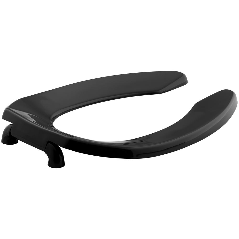 toilet seat elongated black