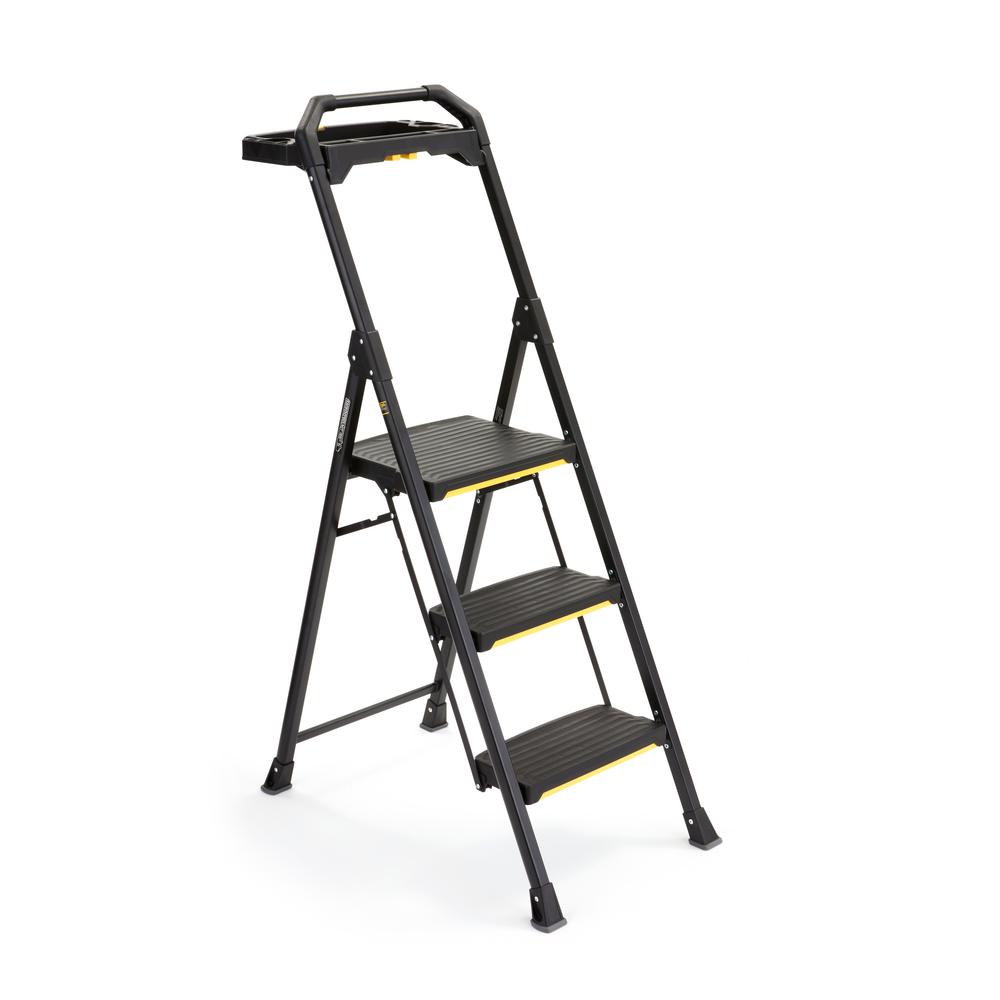 Gorilla Ladders 3Step ProGrade Steel Project Ladder, 300 lbs. Load