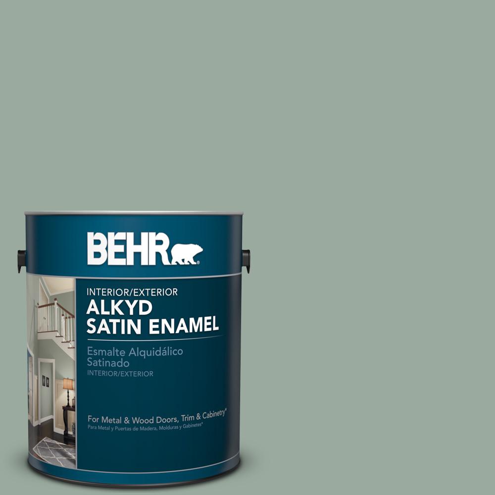 BEHR 1 gal. 450F4 Scotland Road Satin Enamel Alkyd Interior/Exterior